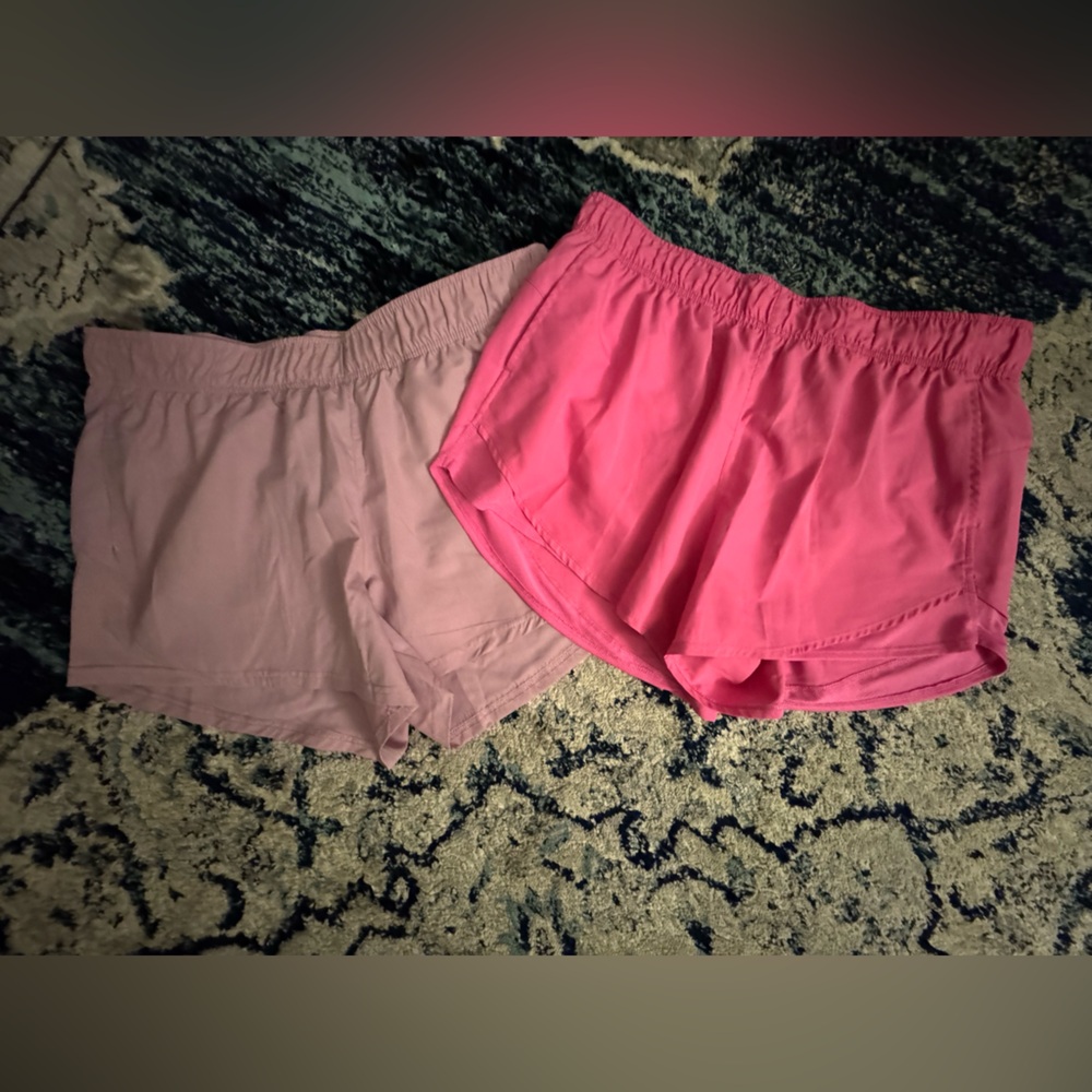 Pink and Lilac Women's Shorts